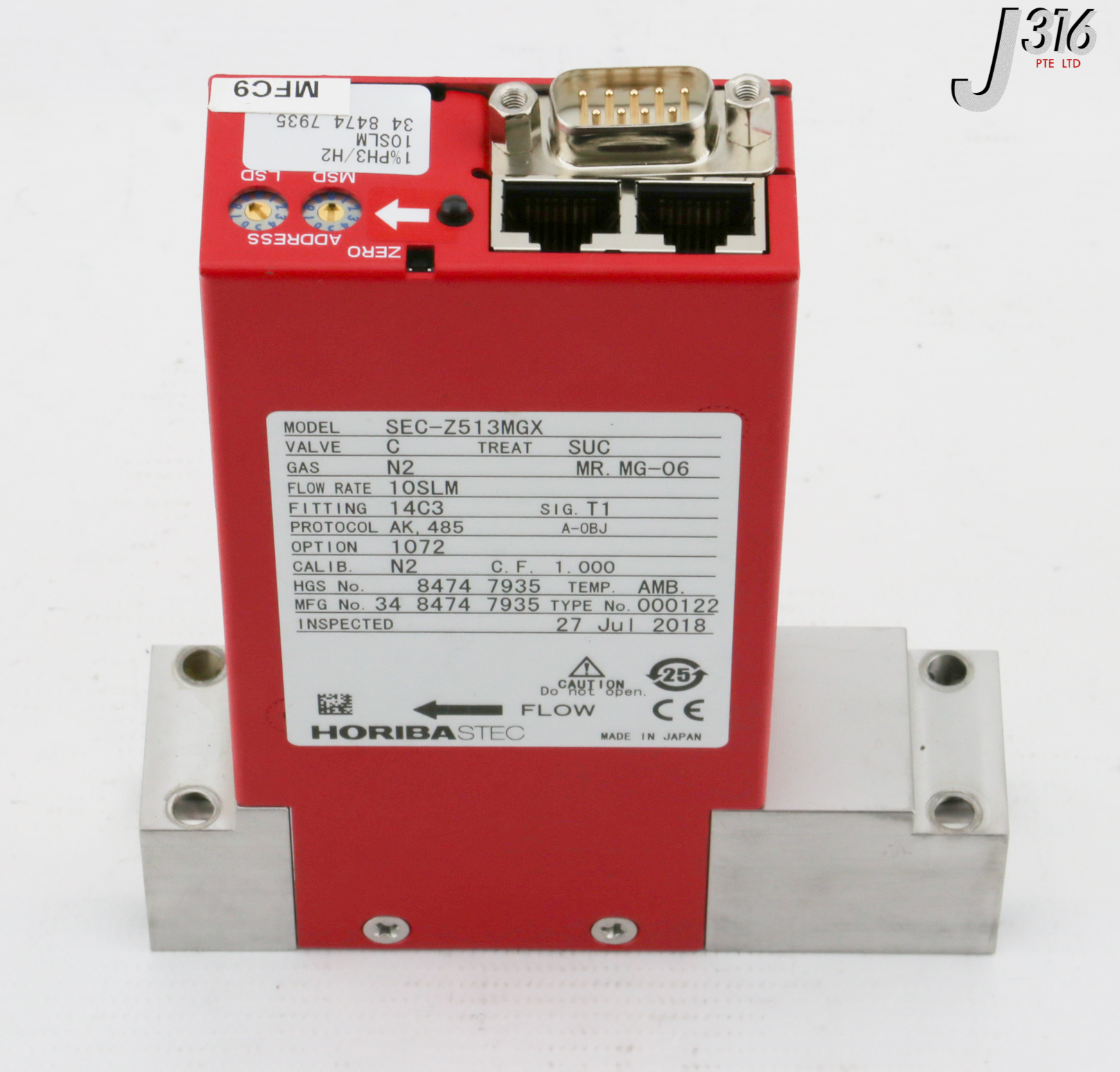 PAM様資料 6831 HORIBA-STEC MFC, Z500 SERIES SEC-Z513MGX – J316Gallery